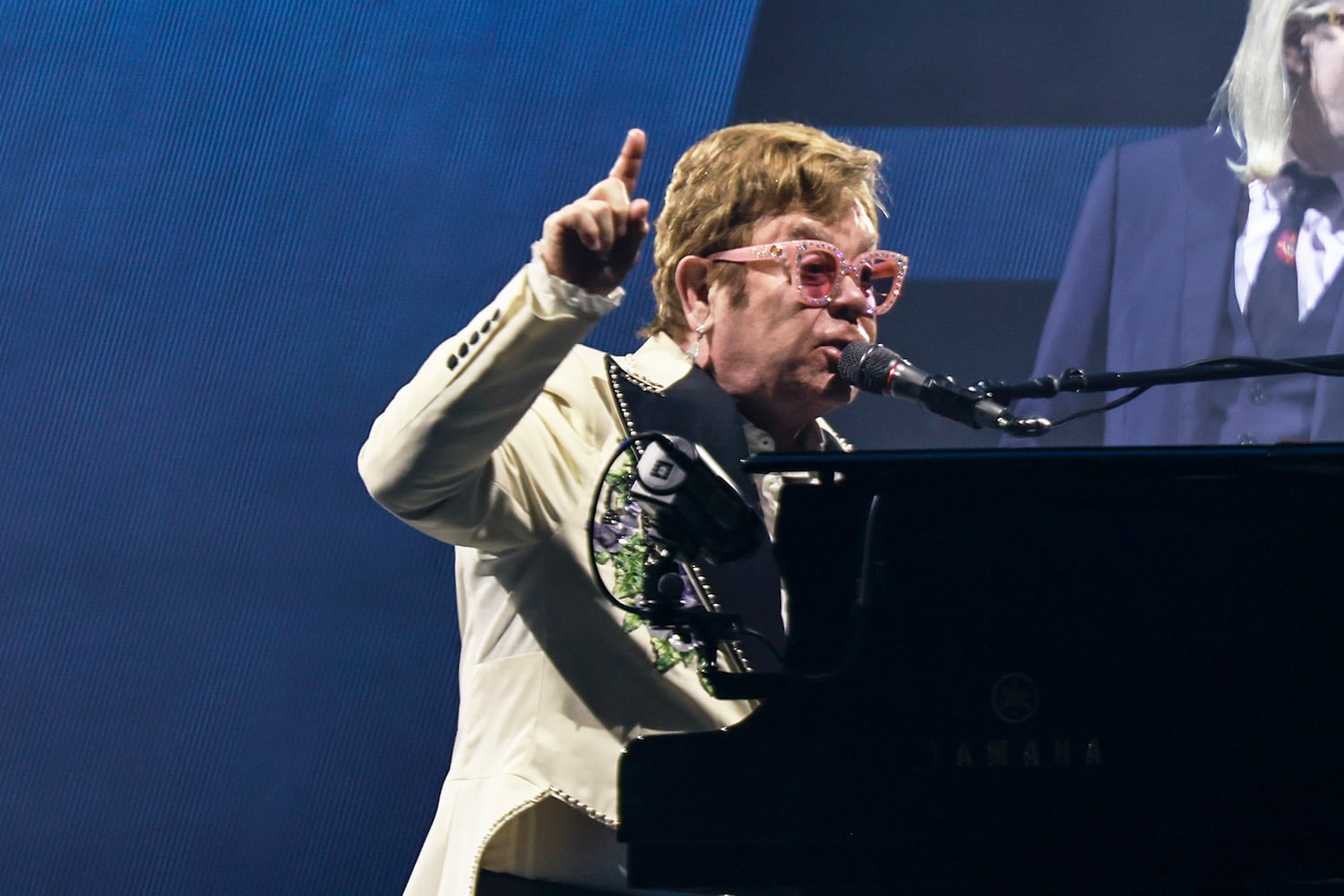 Elton John at Mercedez Benz