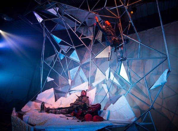 Catalyst Arts Atlanta staged its environmental production of the mountain-climbing drama “K2” last winter, in a suitably frigid warehouse performance space. CONTRIBUTED BY CASEY GARDNER