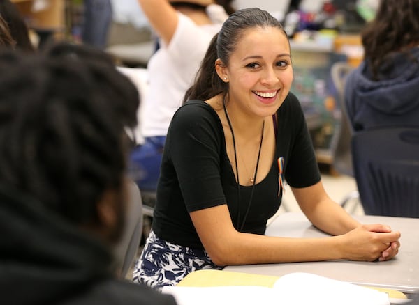 Yehimi Cambrón, photographed on October 11, 2017. She previously taught art at Cross Keys High School in DeKalb County. 