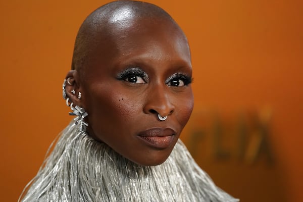 Cynthia Erivo arrives at the 31st annual Screen Actors Guild Awards on Sunday, Feb. 23, 2025, at the Shrine Auditorium in Los Angeles. (Photo by Jordan Strauss/Invision/AP)