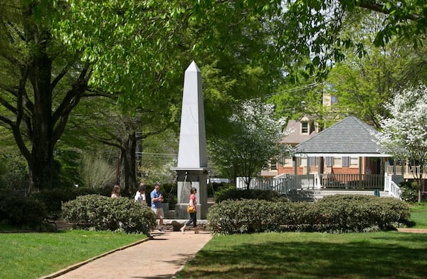 April 11, 2015 - Roswell, Ga: Roswell Town Square Saturday afternoon in Roswell, Ga., April 11, 2015. This is a story on a driving tour of the northside. PHOTO / JASON GETZ