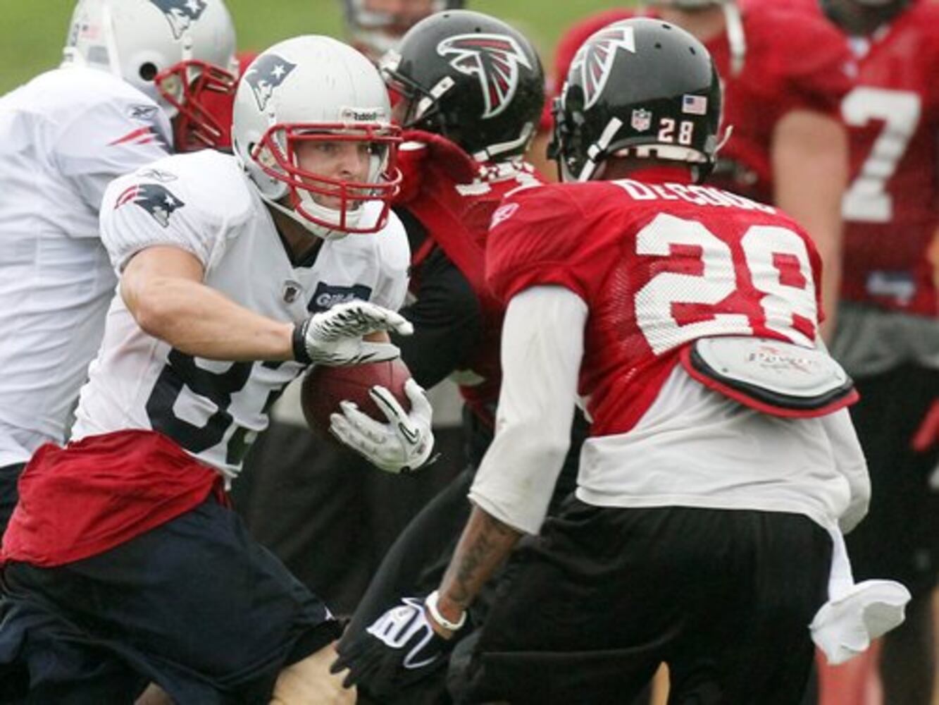 Falcons-Patriots combined practice