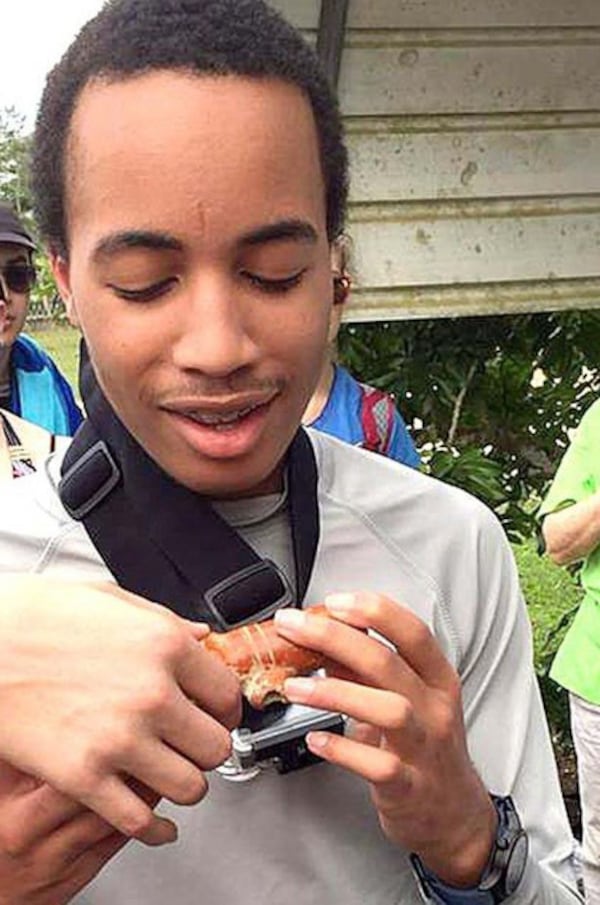 Tomari Aliijah Jackson, a North Cobb High School freshman, died Saturday, Feb. 13, 2016, while on a school trip to Belize. This is the camera that was strapped to his head that recorded his death. (Photo: Love FM radio/Belize)