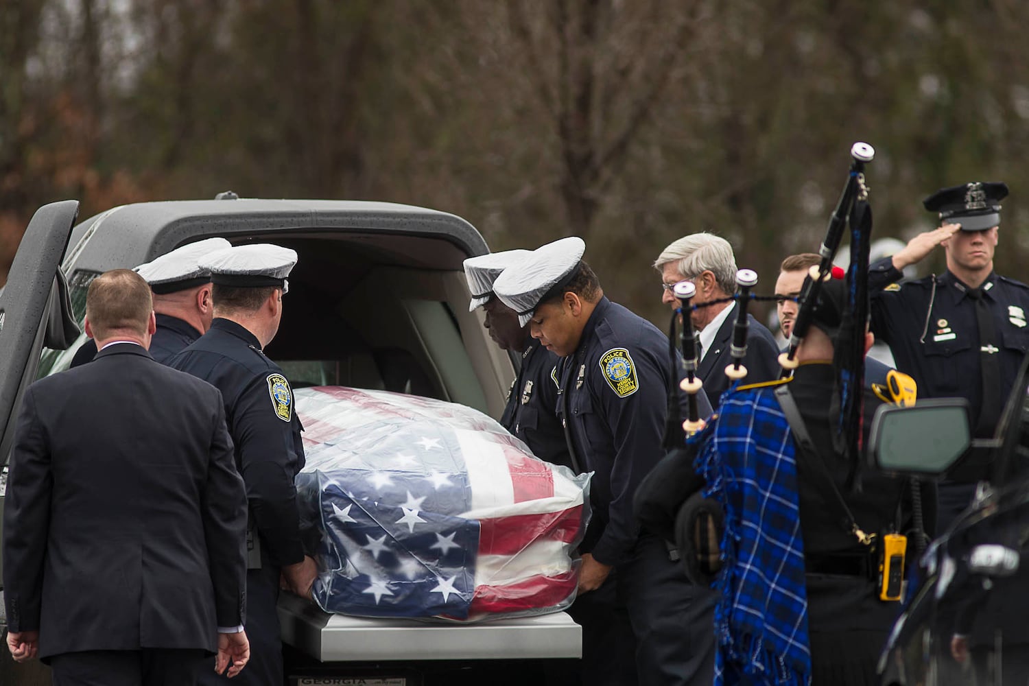 Photos: The funeral for Henry officer Michael Smith