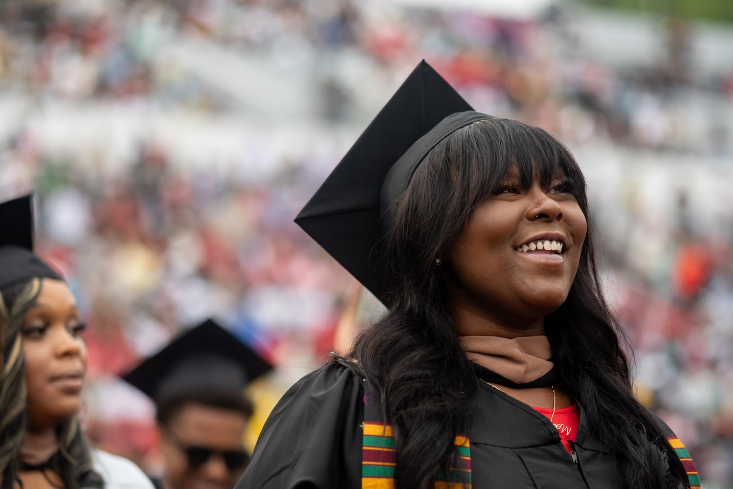 Graduates, faculty and family gather for the Clark Atlanta University 35th annual commencement convocation.