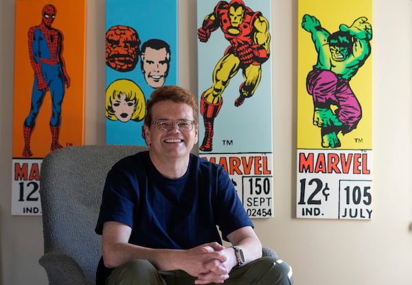 Tech entrepreneur Jeff Atwood is photographed at his home Tuesday, Jan. 14, 2025, in Alameda, Calif. (AP Photo/Godofredo A. Vásquez)