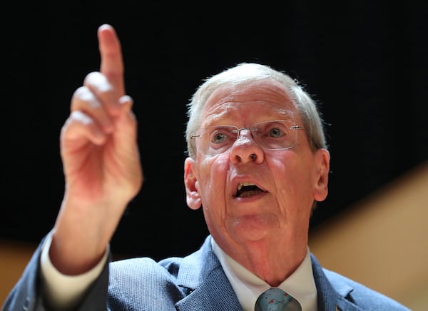 Former U.S. Sen. Johnny Isakson, 76, died Dec. 19, 2021. The U.S. House on Thursday signed off on legislation to rename Atlanta area Veterans Affairs facilities after him and the late U.S. Sen. Max Cleland. (Curtis Compton/Atlanta Journal-Constitution/TNS)