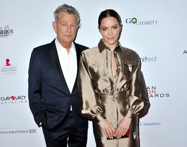 BEVERLY HILLS, CALIFORNIA - MAY 19: David Foster and Katharine McPhee attend the American Icon Awards at the Beverly Wilshire Four Seasons Hotel on May 19, 2019 in Beverly Hills, California. (Photo by Allen Berezovsky/Getty Images)