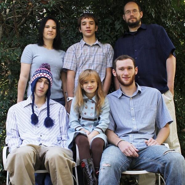 AnnaLisa Silliman-Patterson and Matt Lindsey with their children Josh (back between them) and then left to right Alex, SarahBeth and Thomas.CONTRIBUTED