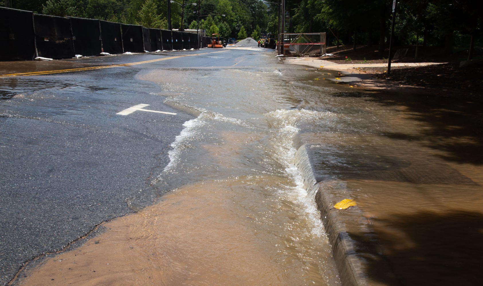 PHOTOS: Water main repair at Georgia Tech