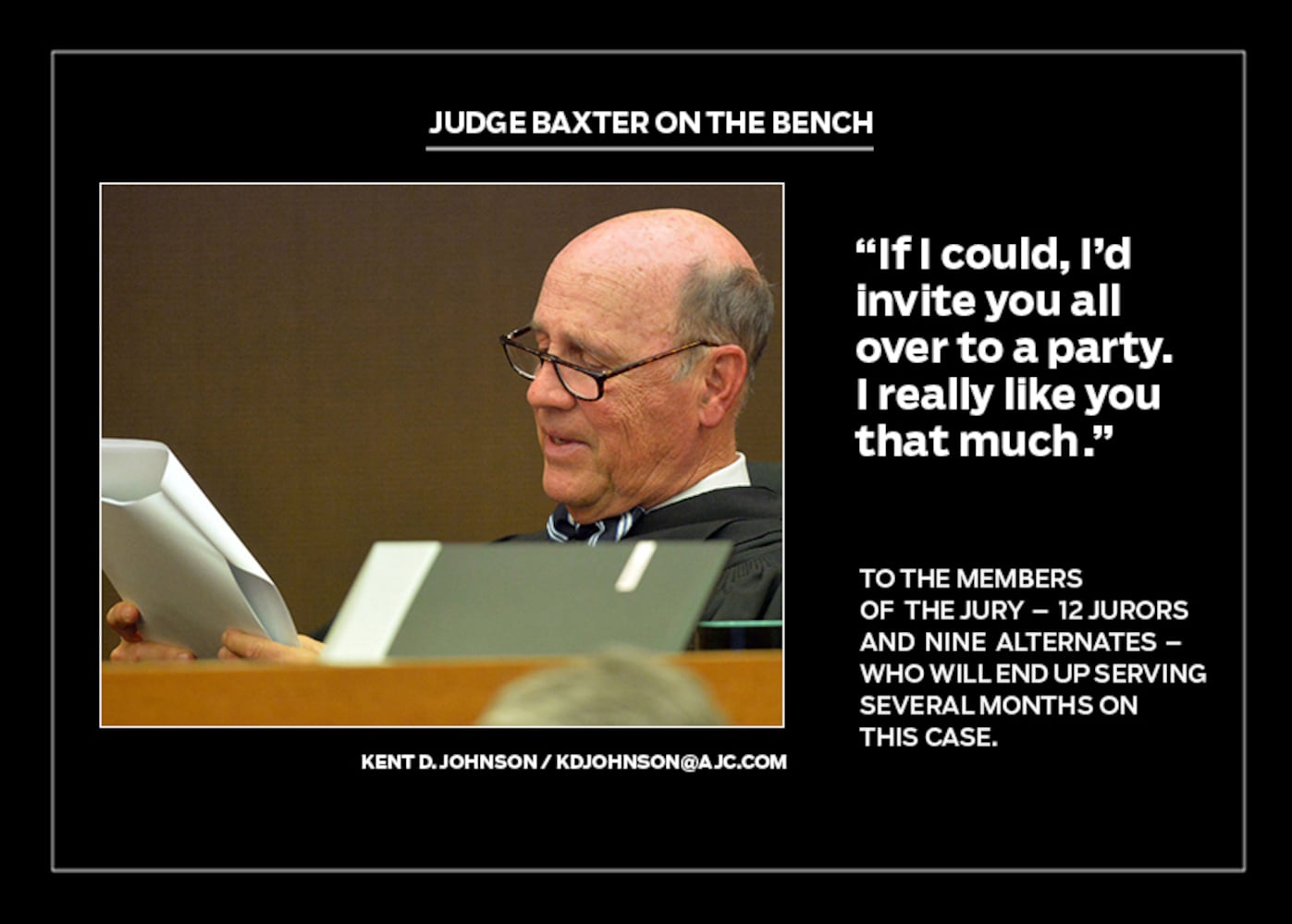 Judge Baxter on the bench