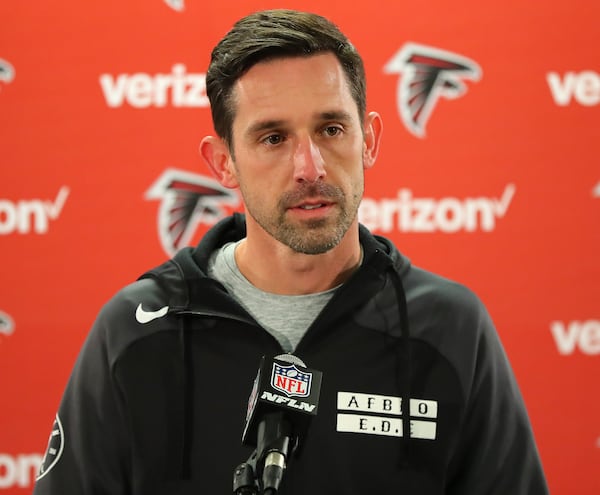 Falcons offensive coordinator Kyle Shanahan in 2017.