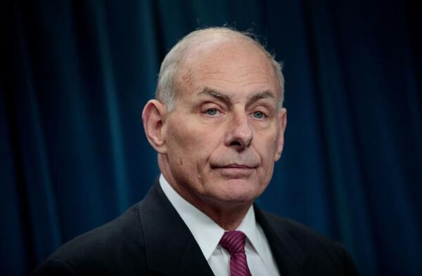 Secretary of Homeland Security John Kelly .