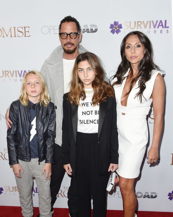 NEW YORK, NY - APRIL 18: Chris Cornell and Family attend the  New York Screening of "The Promise" at The Paris Theatre on April 18, 2017 in New York City.  (Photo by Nicholas Hunt/Getty Images)