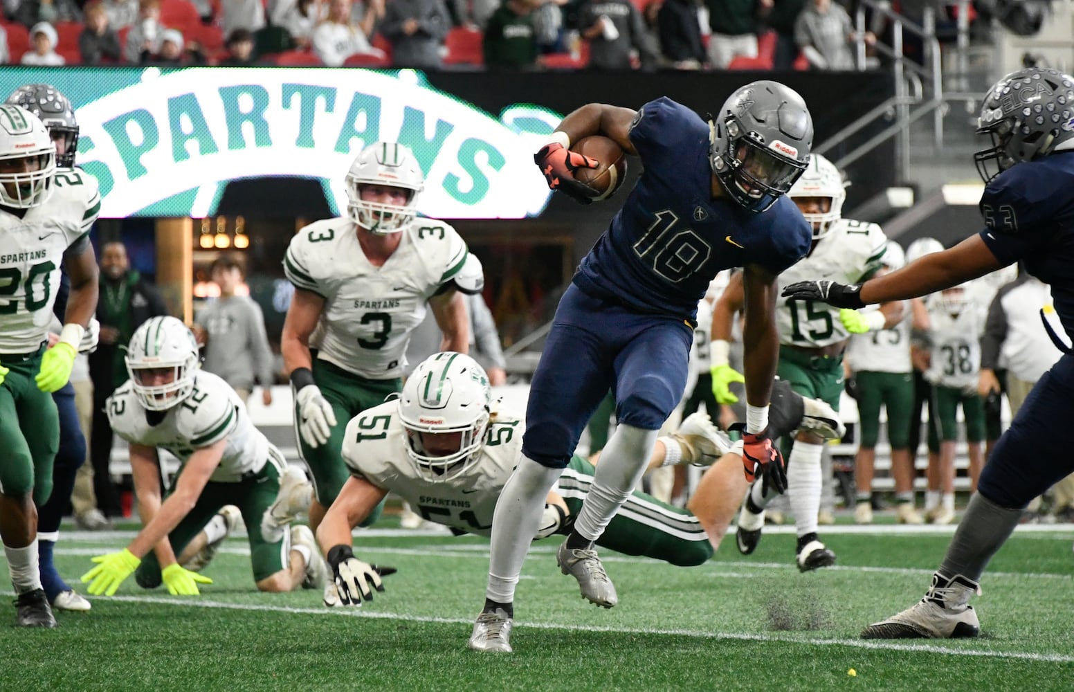 Photos: Day 2 of HS state title games at Mercedes-Benz Stadium