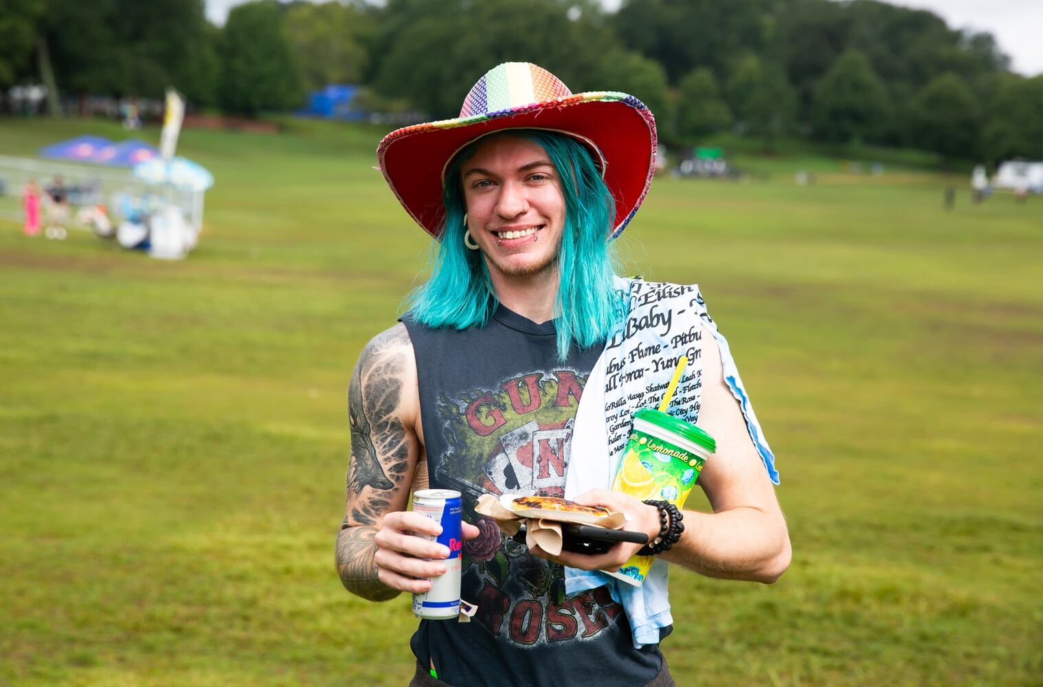 Atlanta, Ga: Fans gather early on Sunday to catch their favorite acts on the last day of Music Midtown 2023. Photo taken Sunday September 17, 2023 at Piedmont Park. (RYAN FLEISHER FOR THE ATLANTA JOURNAL-CONSTITUTION)