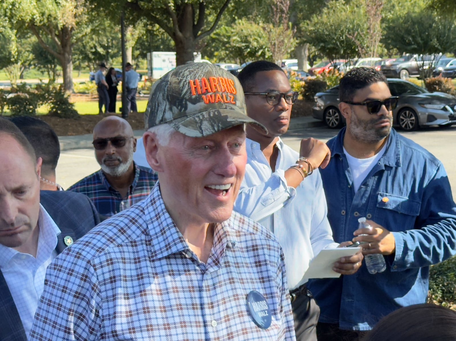 Former President Bill Clinton campaigns for Vice President Kamala Harris in Fort Valley, Ga. on Sunday, Oct. 13. Photo/ Joe Kovac Jr. 