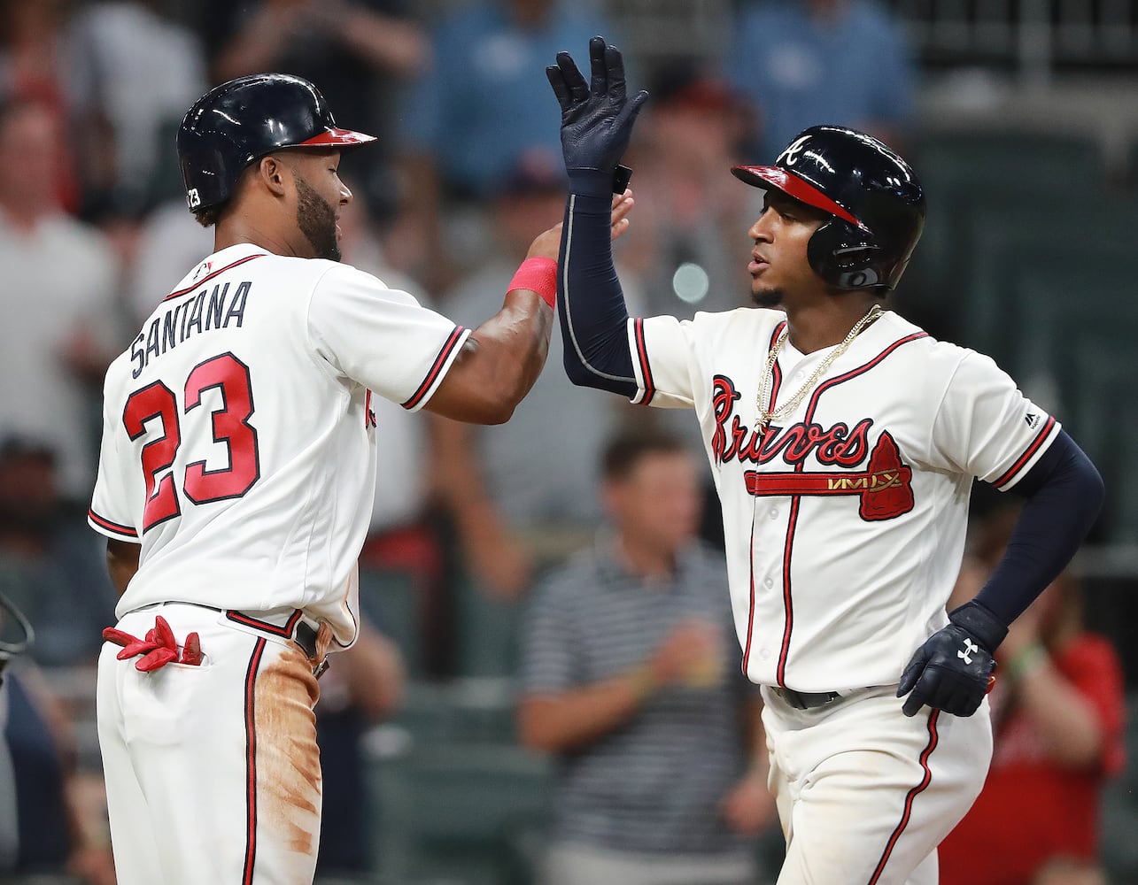 Photos: All-Stars Albies, Foltynewicz lead Braves past Blue Jays