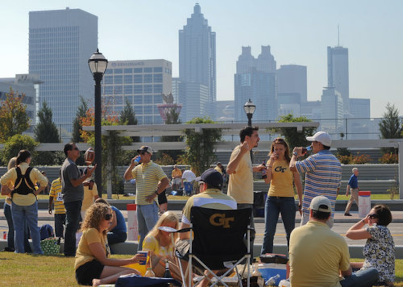 Tailgating in Black and Gold