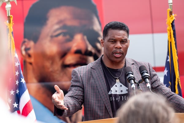 Republican Senate candidate Herschel Walker has said that he did not pay for an women's abortion after a report in the Daily Beast. (Ben Gray for the Atlanta Journal-Constitution)