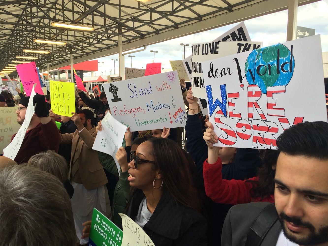 Atlanta airport protest Sunday