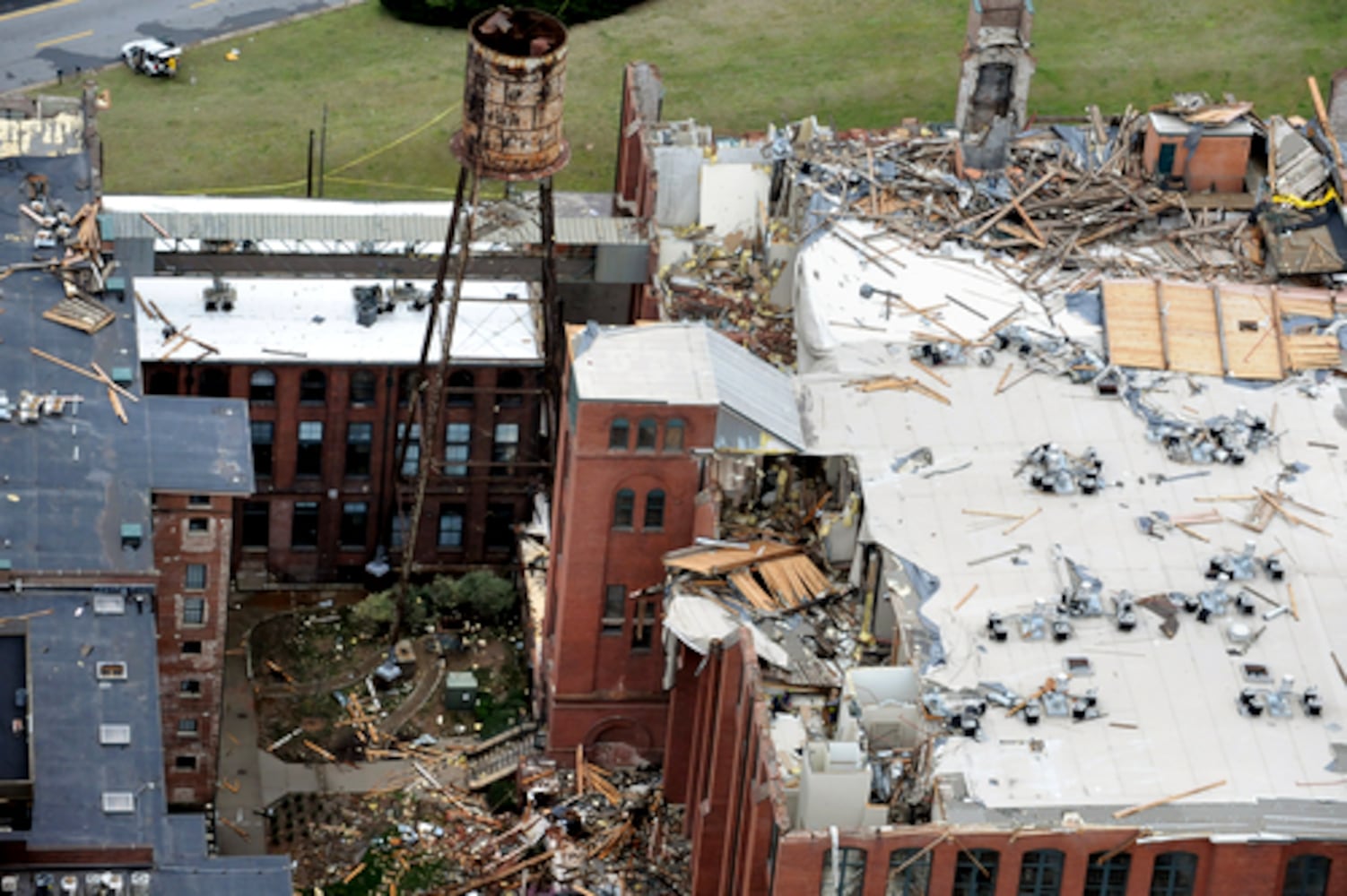 Atlanta tornado: Bird's-eye view of damage