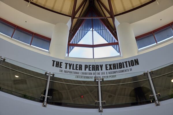 The Tyler Perry exhibit at the Tubman Museum in Macon is the first full-scale exhibition of Perry's life and work. It opened in 2023. Credit: Tubman Museum