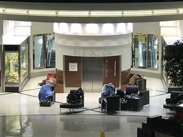 Hartsfield-Jackson International Airport’s domestic terminal atrium.