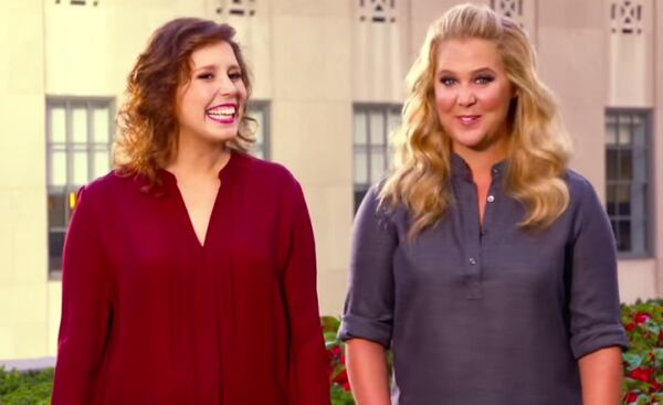 Dish Network customers in Atlanta and 37 market will not be able to watch "Saturday NIght Live" tonight hosted by Amy Schumer. (right) unless the blackout ends later today. CREDIT: NBC