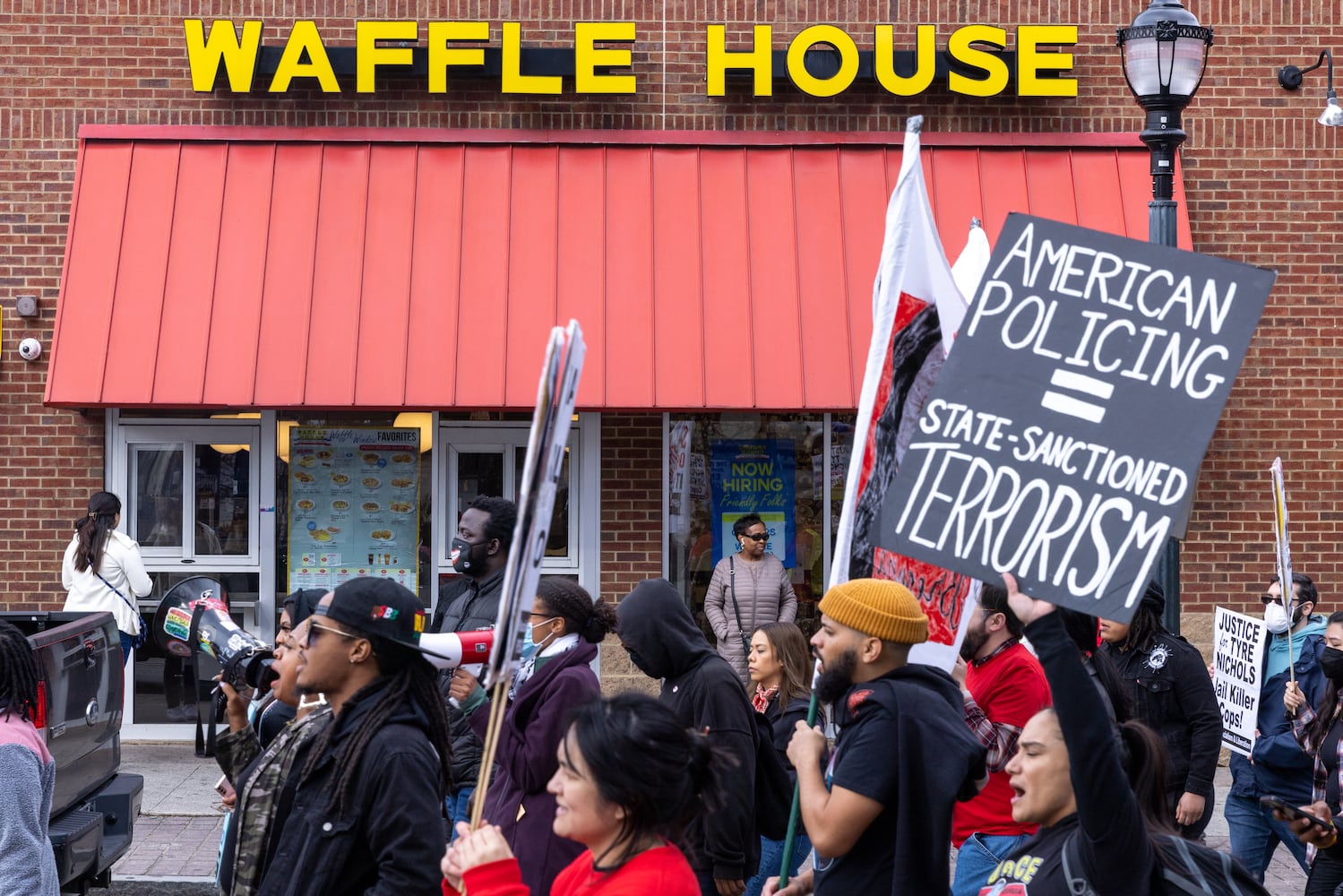 protest in solidarity with Memphis