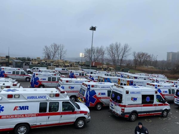 Dozens of American Medical Response ambulances and crew from Georgia have been dispatched to New York City to help with the crush of 911 calls as the city’s medics have fallen ill or been forced into quarantine.