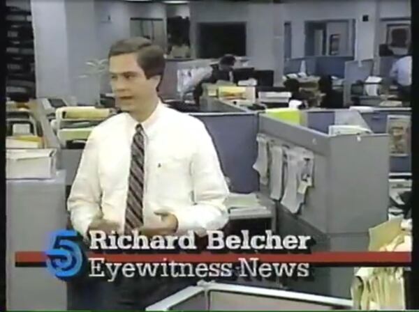 Richard Belcher from a 1986 promotional shoot for WAGA-TV.