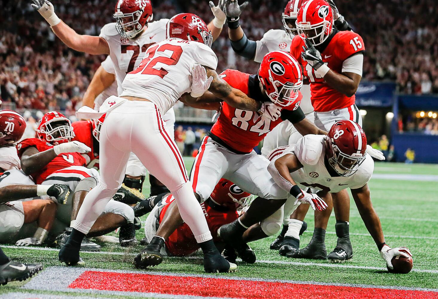 Photos: Bulldogs battle Alabama in SEC Championship game