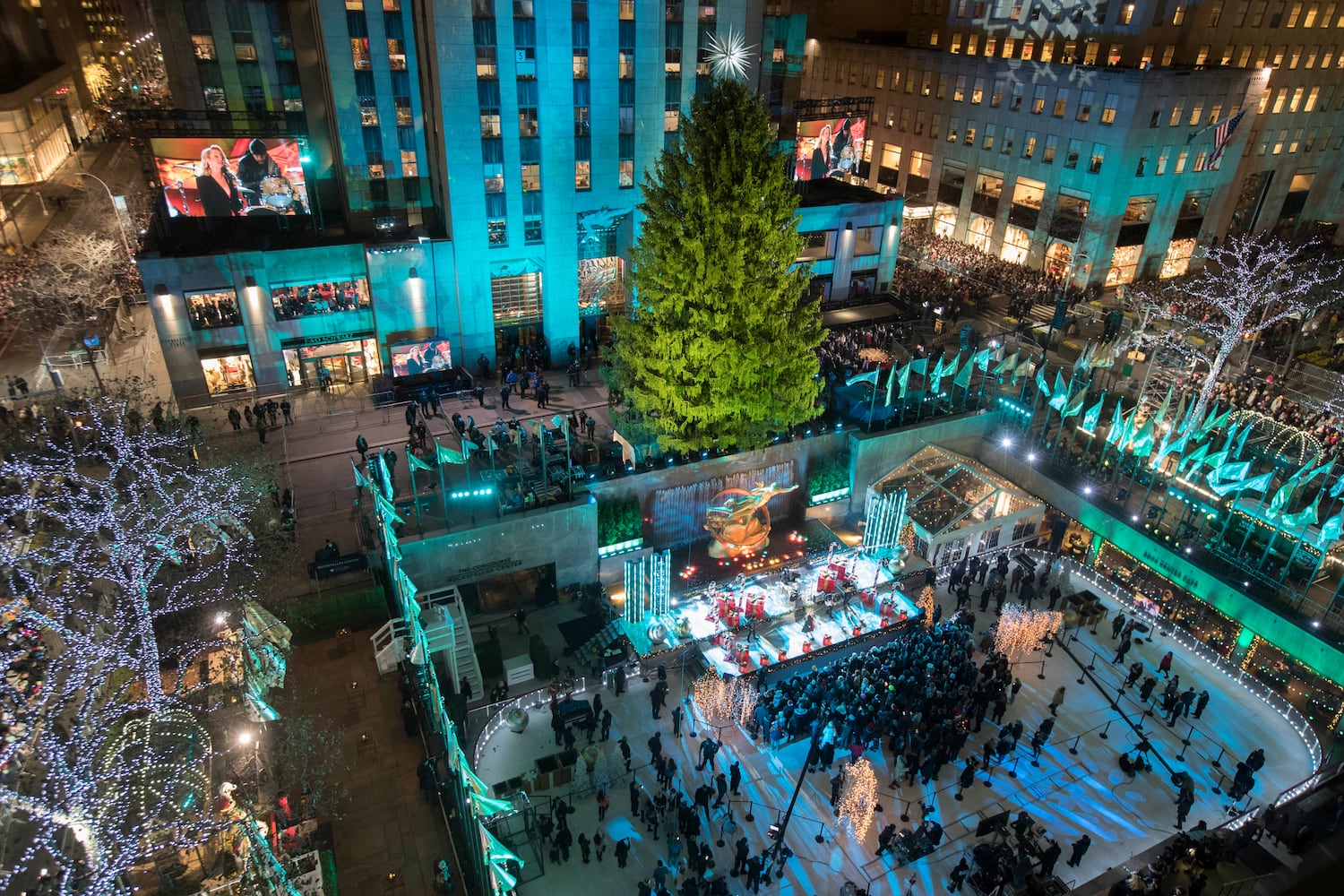 Photos: Rockefeller Center Christmas Tree Lighting 2018