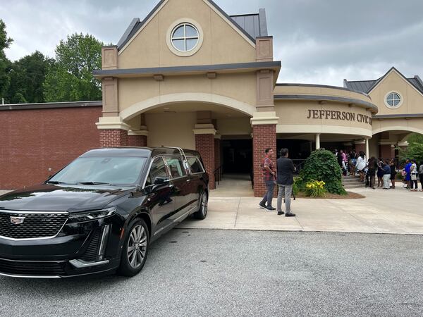 Hundreds attended Wednesday's service at the Jefferson Civic Center.