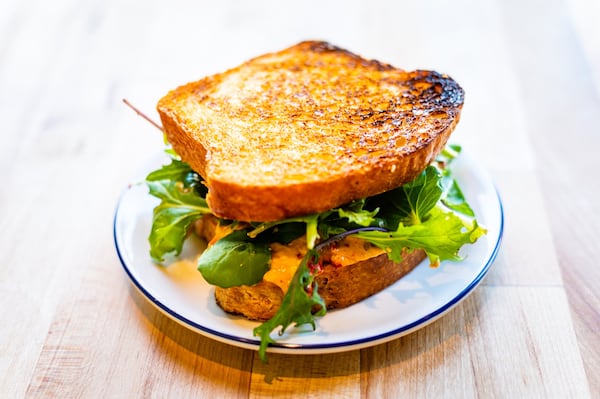 The pimento cheese sandwich at B-Side. CONTRIBUTED BY HENRI HOLLIS