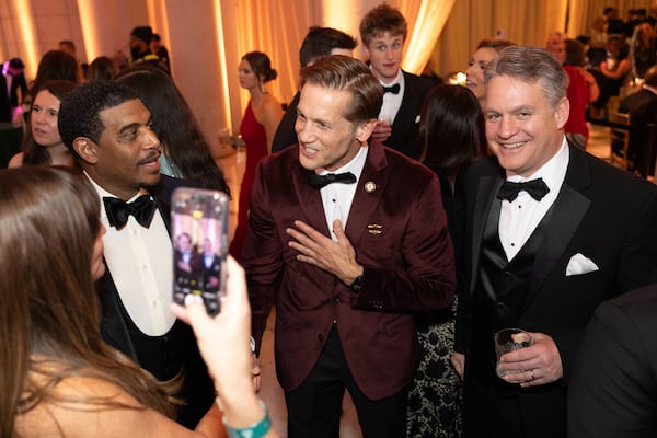 U.S. Rep. Rich McCormick (center), R-Suwanee, was among the Georgia political figures who attended the Peachtree Ball at Union Station in Washington on Saturday.