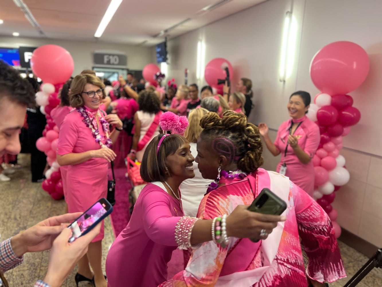 Delta's Pink Plane flight of breast cancer survivors took off Monday