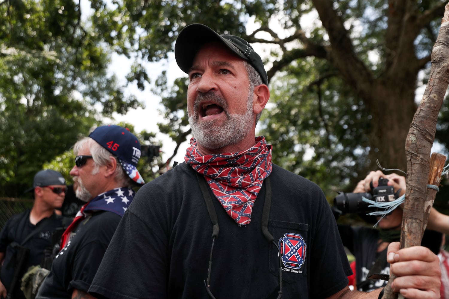 Stone mountain protest