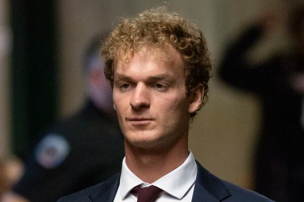 FILE - Daniel Penny arrives at courtroom after lunch break in New York, Dec. 3, 2024. (AP Photo/Yuki Iwamura, File)