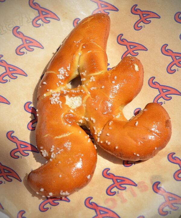 Braves fans could get a pretzel in the shape of an A from Sandlot Snacks at the new SunTrust Park, but now it’s OK if they’d rather bring their own snack. CHRIS HUNT / SPECIAL