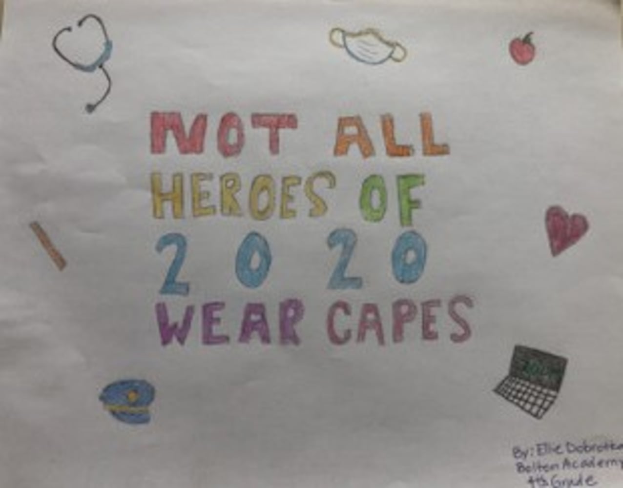 Art from the Heart: Kids thank front-line workers