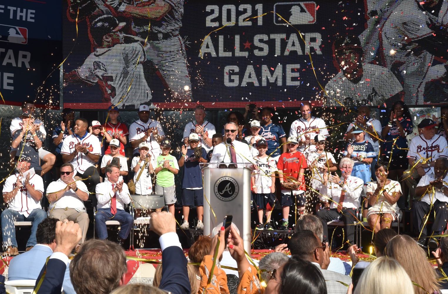 Photos: Braves celebrate landing All-Star game