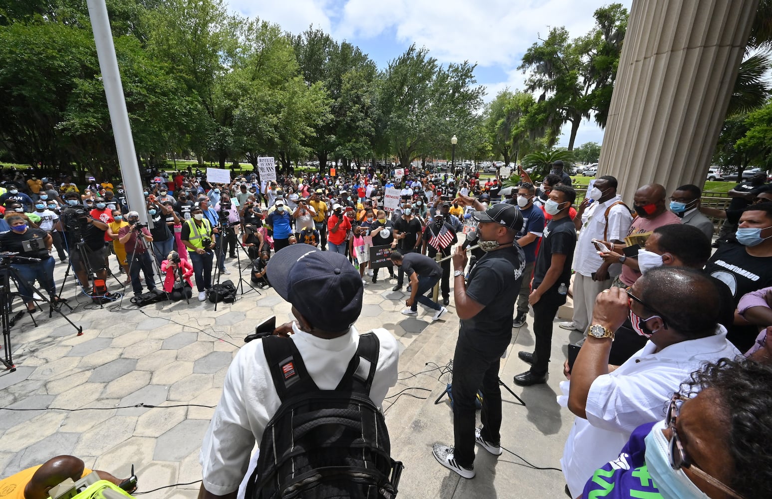 PHOTOS: Residents gather to demand justice in Ahmaud Arbery case