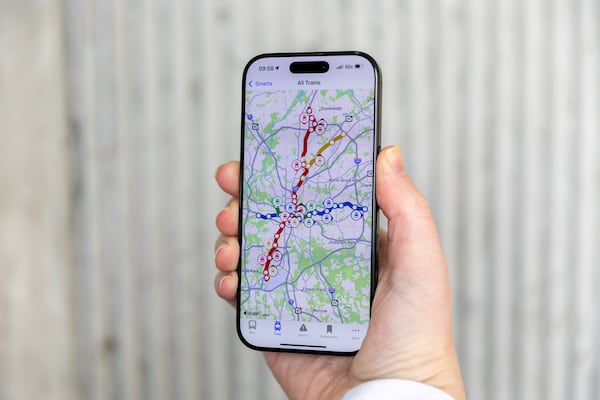 Chad Etzel created the SMARTA app to better track MARTA bus and train arrivals because he thought MARTA's own app was outdated and that he could provide additional functionality. Arvin Temkar/AJC