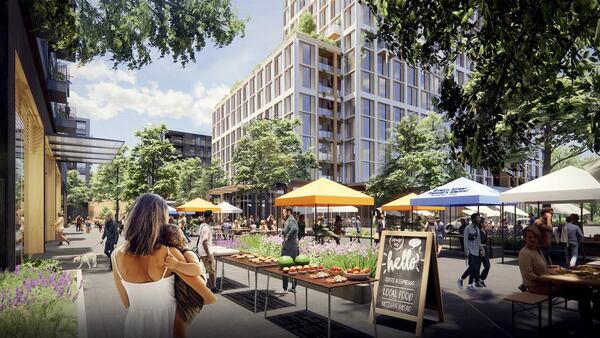 This is rendering of Portman Holdings' Amsterdam Walk project.