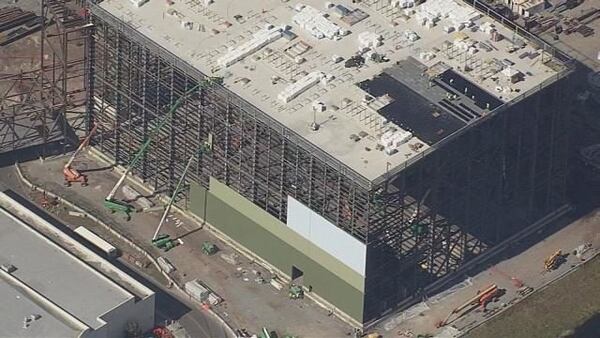 The new show building for EPCOT's "Guardians of the Galaxy" ride.