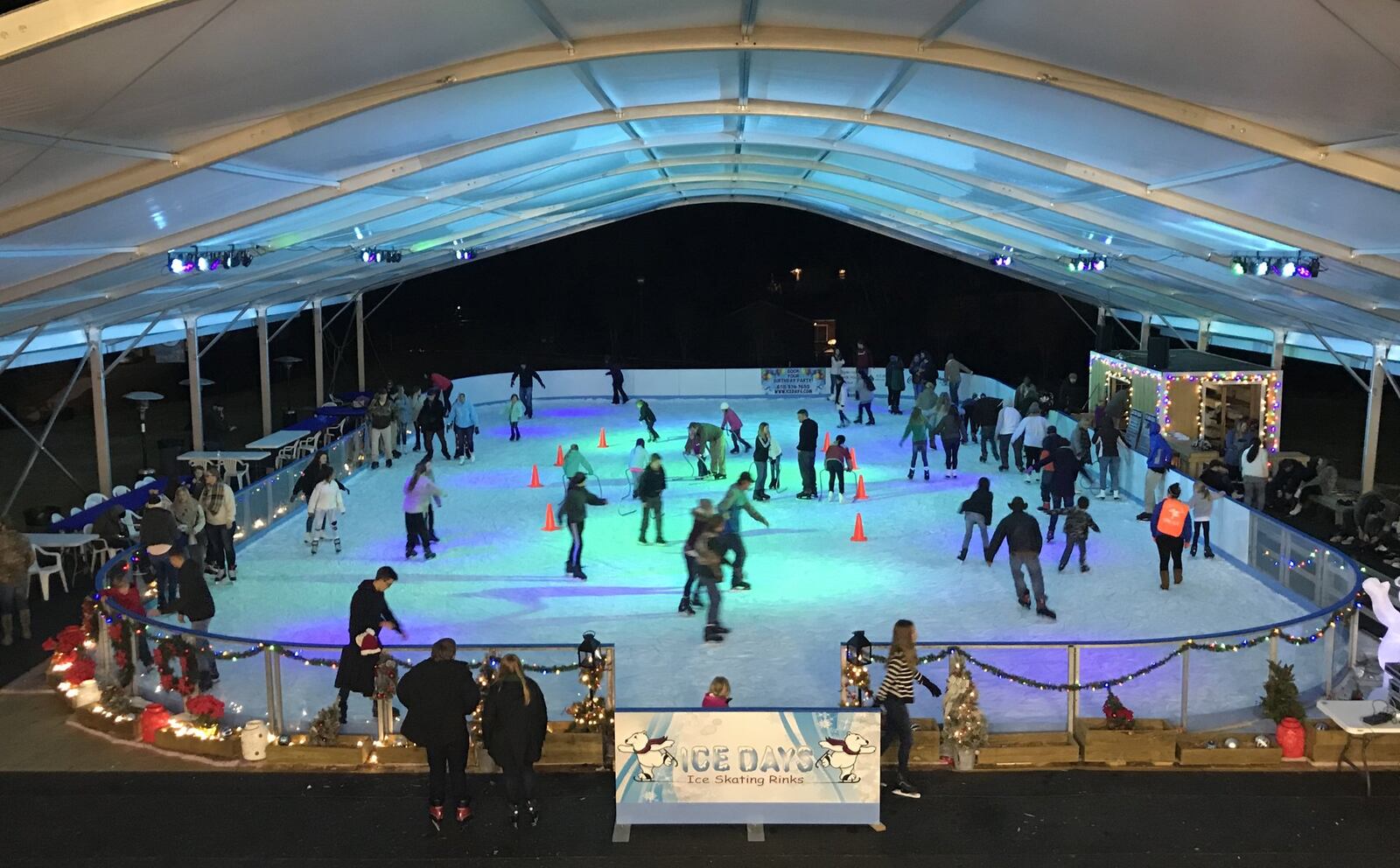 About two-thirds of the rink in Conyers is covered so you don t have to worry about getting rained out. Contributed by Ice Days