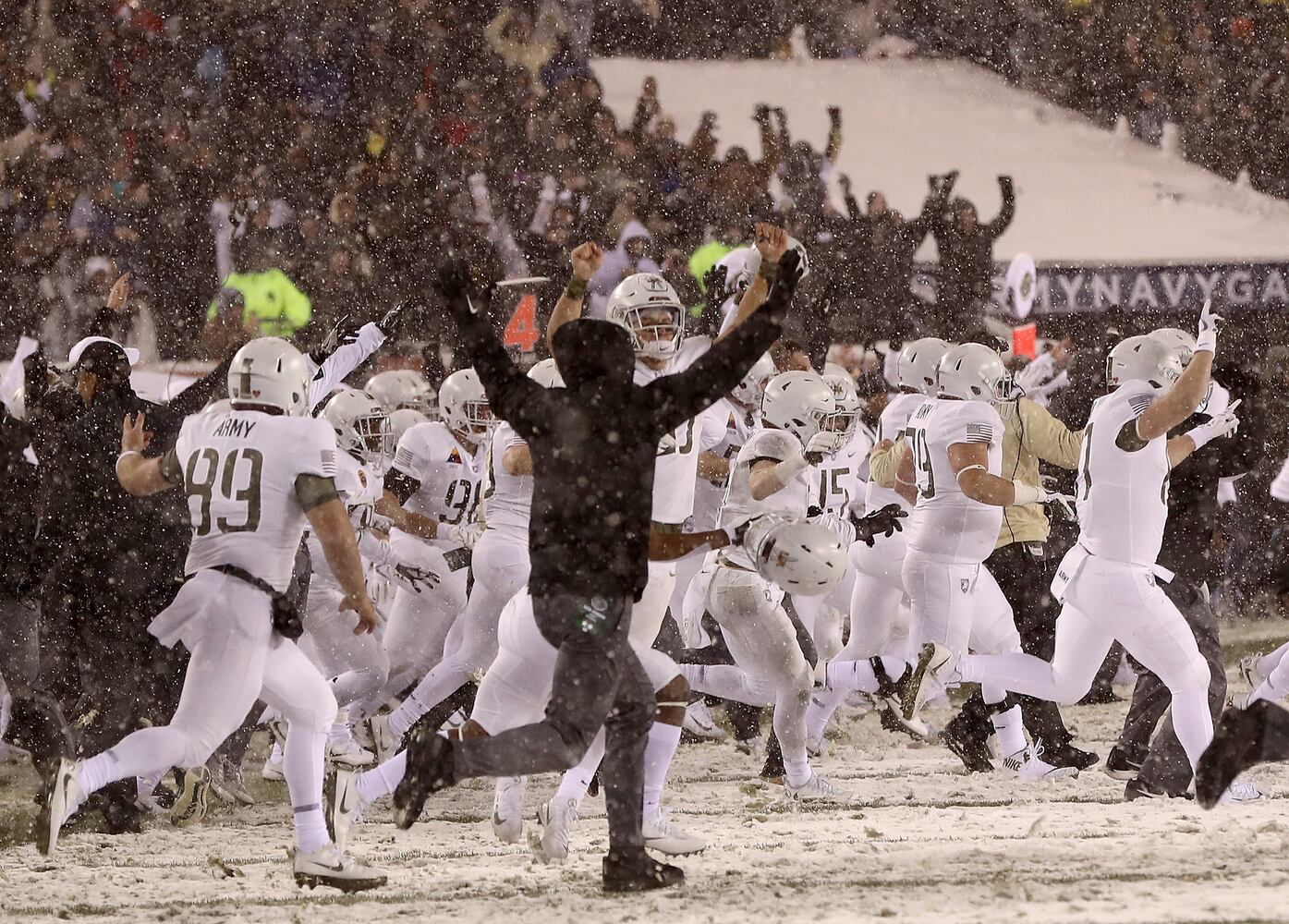 Photos: Army edges Navy in the snow