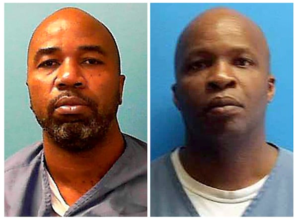 The Florida Department of Corrections released photos Friday of robbery suspects (left to right) Ronnie Hill and Lamar Alexander, who were killed Thursday night in a shootout with police in South Florida.